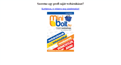 Desktop Screenshot of gyogyaszatiszakuzlet.minibolt.hu